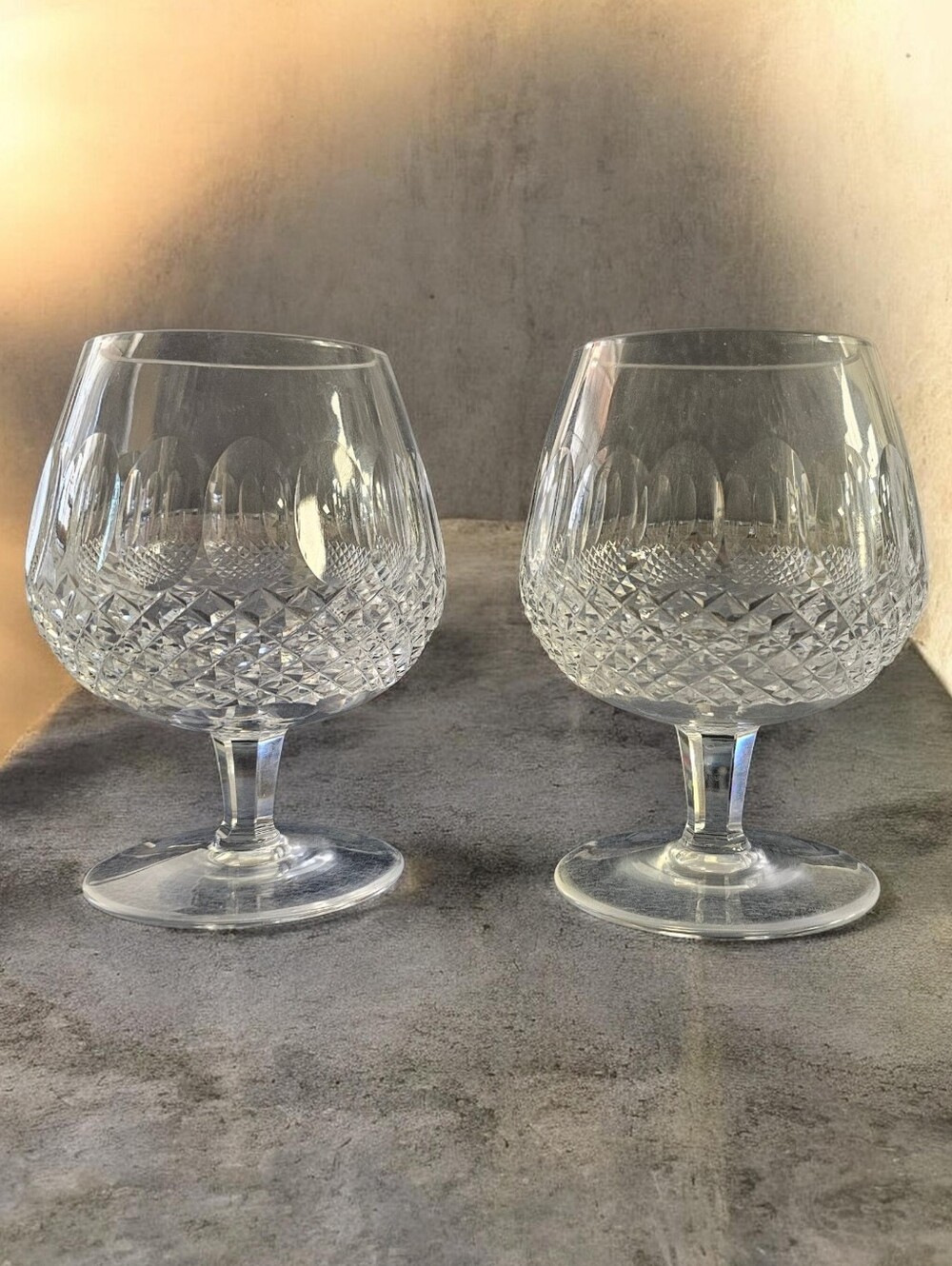 PAIR of Waterford Crystal Brandy Snifters